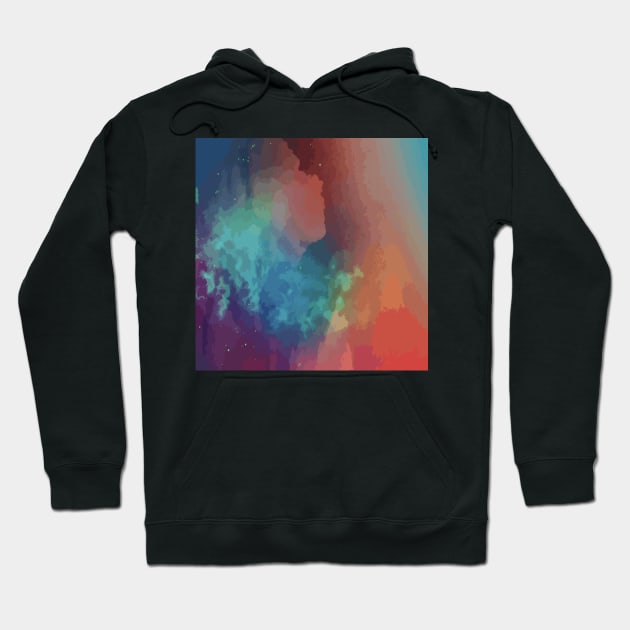 Abstract Galaxy Hoodie by NJORDUR